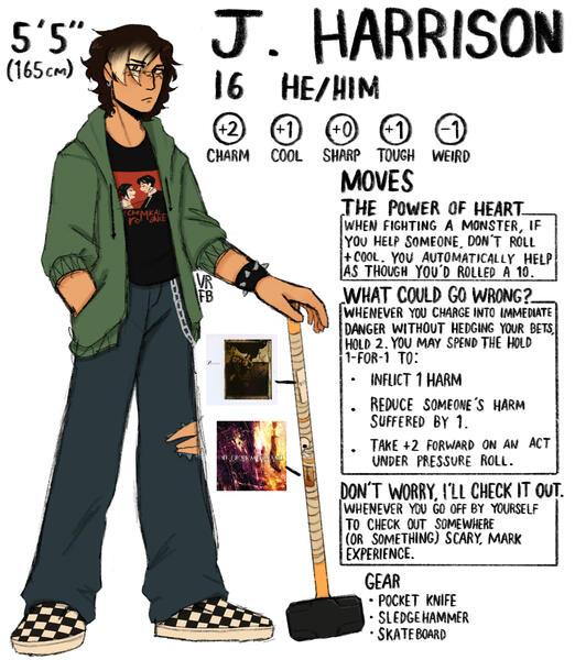 J Harrison - Character Sheet