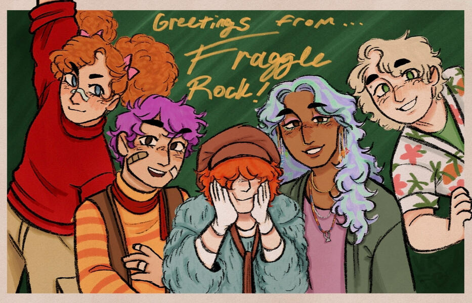Fraggle Rock Postcard